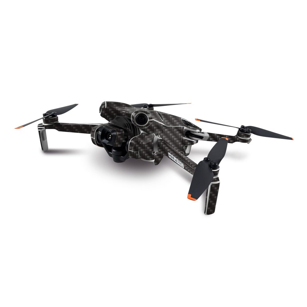 MightySkins Carbon Fiber Skin Compatible with DJI Mini 4 Pro - Pinstripe | Protective, Durable Textured Carbon Fiber Finish | Easy to Apply, Remove, and Change Style