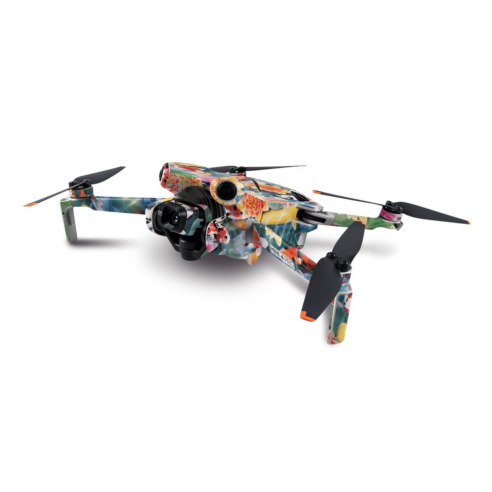 MightySkins Skin Compatible with DJI Mini 4 Pro - Koi Pond | Protective, Durable, and Unique Vinyl Decal wrap Cover | Easy to Apply, Remove, and Change Styles