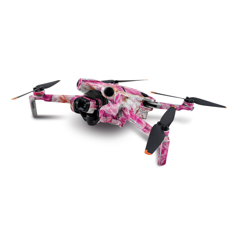 MightySkins Carbon Fiber Skin Compatible with DJI Mini 4 Pro - Bed of Roses | Protective, Durable Textured Carbon Fiber Finish | Easy to Apply