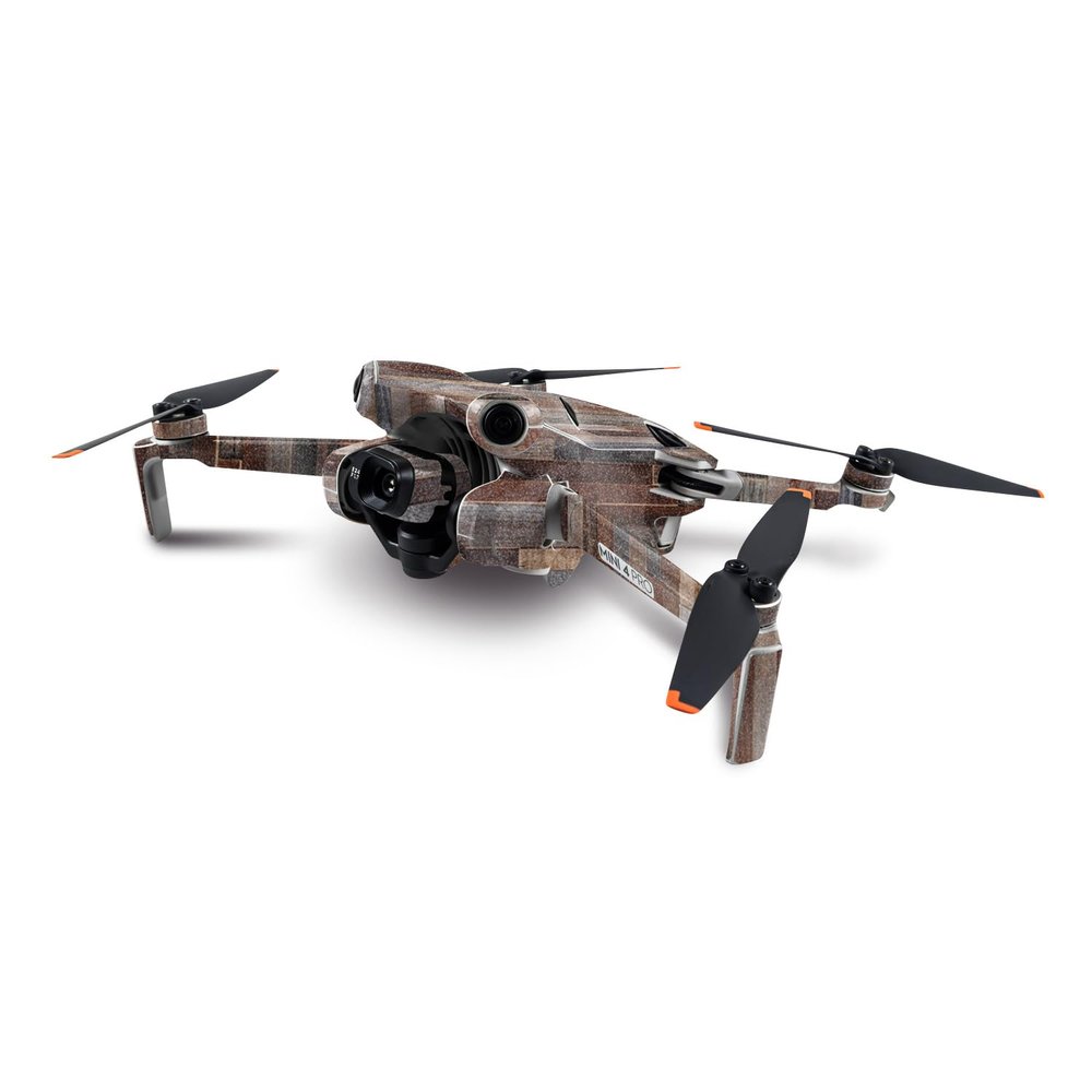 MightySkins Glossy Glitter Skin Compatible with DJI Mini 4 Pro - Woody | Protective, Durable High-Gloss Glitter Finish | Easy to Apply, Remove, and Change Styles