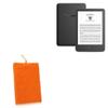 BoxWave Case Compatible with Amazon Kindle (11th Gen 2022) - Velvet Pouch, Soft Velour Fabric Bag Sleeve with Drawstring - Bold Orange view 1