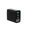 BoxWave Charger Compatible with Amazon Kindle (11th Gen 2022) - PowerDisplay PD Wall Charger (65W), GaN 65W Powerful Folding Plug LCD Display - Jet Black view 2