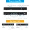 gofanco 4K 1x4 HDMI Extender Splitter Over CAT6/7 Ethernet Cable  4K 60Hz 4:4:4, 197ft/60m, HDMI Loopout, HDR, HLG, HDCP 2.2, PoC, Dual IR, EDID, 5.1-ch Audio, Audio Extraction (HD20Ext4P-LT) view 3