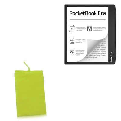 BoxWave Case Compatible with Pocketbook Era - Velvet Pouch, Soft Velour Fabric Bag Sleeve with Drawstring - Olive Green