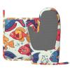Funny Fishes Oven Mitts and Pot Holders 2 PCS for Kitchen Heat Resistant Non Slip Oven Gloves Hot Pads Funny Oven Mitt Potholder with Hanging Loop for Cooking Grilling Baking BBQ Kitchen Decor view 2