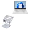 BoxWave Stand and Mount Compatible with HP Pavilion Aero 13 - Executive VersaView Laptop Stand, Ergonomic Adjustable Viewing Angle Metallic Riser - Metallic Silver view 1