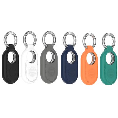 Silicone Protective Case Compatible with Samsung Galaxy SmartTag 2 Case Keychain Protector Cover Skin Bumper Sleeve Rugged Armor for Galaxy Smart Tag 2 Tracker for Dog Collar,6 Pack