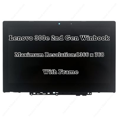 11.6" Replacement for Lenovo 300e Winbook 2nd Gen HD 1366768 LCD Display Panel Touch Screen Digitizer Assembly