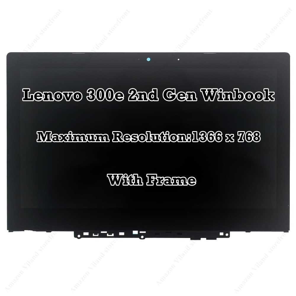 11.6" Replacement for Lenovo 300e Winbook 2nd Gen HD 1366768 LCD Display Panel Touch Screen Digitizer Assembly
