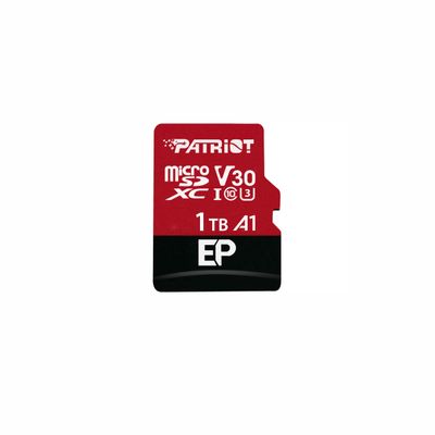 Patriot Memory EP Series 1TB Micro SDXC V30 A1 UHS-I U3 4K UHD Memory Card - with SD Adapter - PEF1TBEP31MCX
