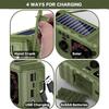 KouRy Hand Crank Radio with Flashlight for Emergency,Portable Radio -2200mAh Power Bank USB Charger LED Flashlights, Portable Outdoor and Family view 2