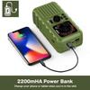 KouRy Hand Crank Radio with Flashlight for Emergency,Portable Radio -2200mAh Power Bank USB Charger LED Flashlights, Portable Outdoor and Family view 3