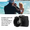 5K Digital Camera 180 Rotating Screen, Vlog Camera Autofocus 16x Digital Zoom, Compact Camera Photo with Pause Function for Beginners Gift view 3