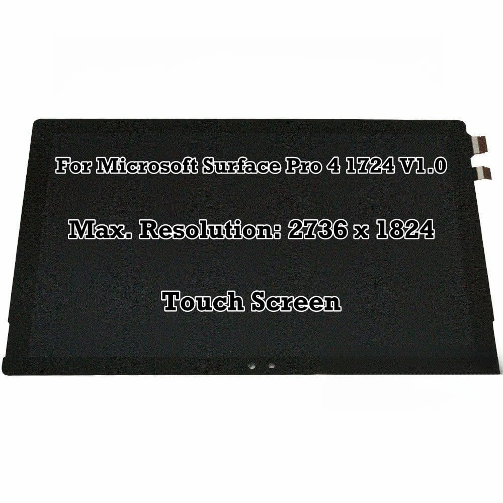 12.3 inch Replacement for Microsoft Surface Pro 4 1724 V1.0 LCD Display Digitizer Assembly Touch Screen Panel 2736 x 1824