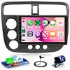 Rimoody 8Core 4G+64G Android 13 Car Radio for Honda Civic 2001-2005 Car Stereo Wireless Carplay Android Auto GPS Navigation WiFi, 9 Inch Touchscreen Bluetooth 5.0 Mirror Link FM/RDS EQ Backup Camera view 1