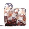 Delicate Flowers Oven Mitts and Pot Holders 2 PCS for Kitchen Heat Resistant Non Slip Oven Gloves Hot Pads Funny Oven Mitt Potholder with Hanging Loop for Cooking Grilling Baking BBQ Kitchen Decor view 1