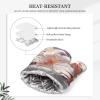 Delicate Flowers Oven Mitts and Pot Holders 2 PCS for Kitchen Heat Resistant Non Slip Oven Gloves Hot Pads Funny Oven Mitt Potholder with Hanging Loop for Cooking Grilling Baking BBQ Kitchen Decor view 4