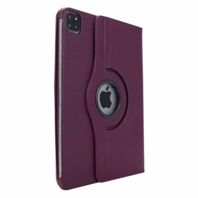 360 Rotating PU Leather Case Cover For Apple iPad Pro 12.9" (2021) 5th Gen Purple
