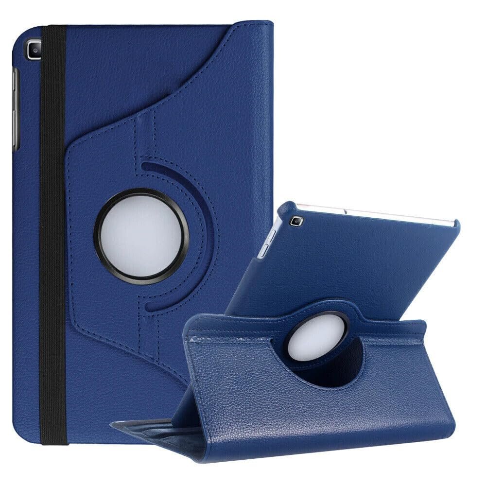 360 Rotating Leather Case Cover For Apple iPad Mini 1/2 /3 Blue