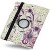 360 Rotating Leather Case Cover For Samsung Galaxy Tab S4 10.5" T830 /T835 /T837 Purple Flower view 1