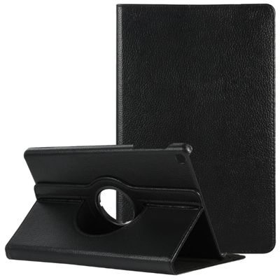 360 Rotating Leather Case Cover For Samsung Galaxy Tab A 10.1 (2019) T510 / T515 Black