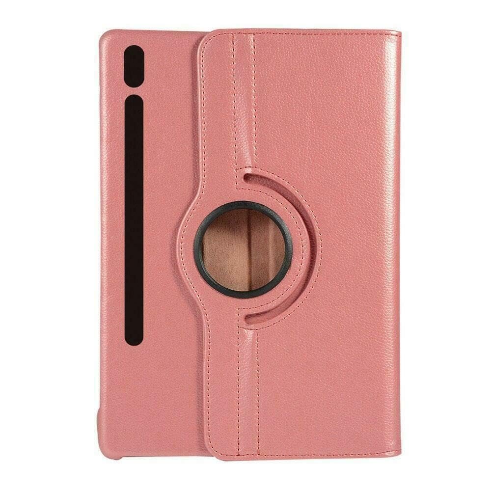 360 Rotating PU Leather Case Cover For Samsung Galaxy Tab S5e T720 / T725 Rose Gold