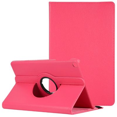 360 Rotating Leather Case Cover For Samsung Galaxy Tab A 10.1 (2019) T510 / T515 Pink