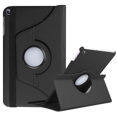 360 Rotating PU Leather Case Cover For Samsung Galaxy Tab A8 8.0 2019 T290/T295 Black