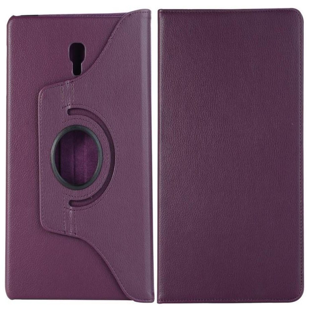 360 Rotating Leather Case Cover For Samsung Galaxy Tab A2 10.5 (2018) T590 /T595 Purple