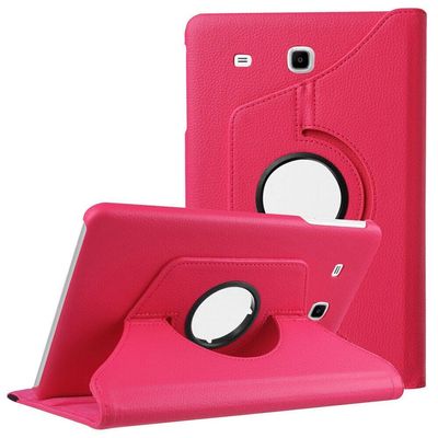 360 Rotating Leather Case Cover For Samsung Galaxy Tab 3 Lite 7.0 Inch SM-T110 PINK