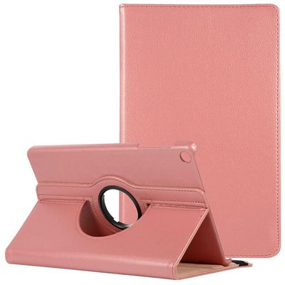 360 Rotating Leather Case Cover For Samsung Galaxy Tab A7 Lite 8.7" T220 /T225 Rose Gold