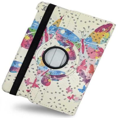 360 Rotating PU Leather Case Cover Samsung Galaxy Tab A 9.7 T550/T555/P550/P555 Rainbow Butterfly