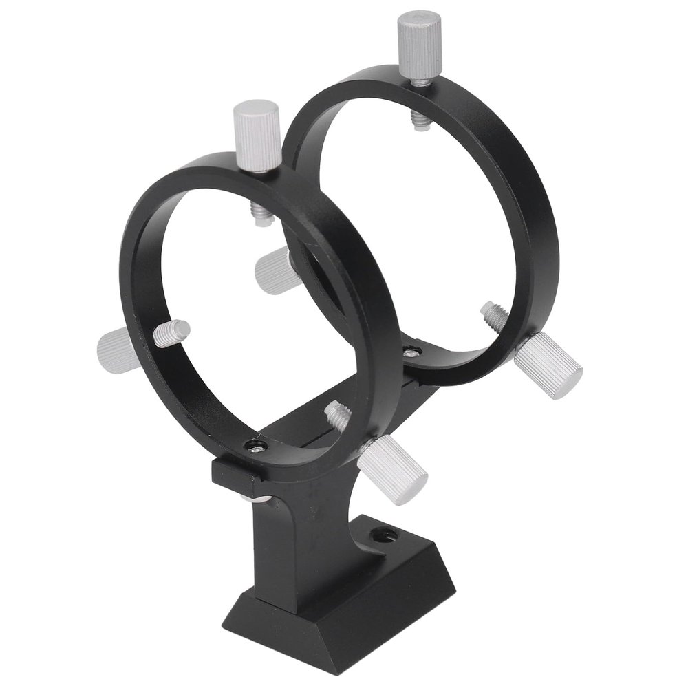 Adjustable Finder Scope Bracket, Pointer Bracket with Fixing Ring Pointer Finder Scope Mounting Bracket with 1/4 Screw for Astronomical Telescope