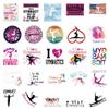 100 PCS Gymnastics Stickers, Gymnastics Gifts Stickers for Laptop, Water Bottles, Luggage, Computer, Cell Phone view 2