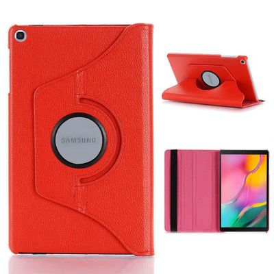 360 Rotating PU Leather Case Cover For Samsung Galaxy Tab A 8.0 (2019) T290/T295 Red