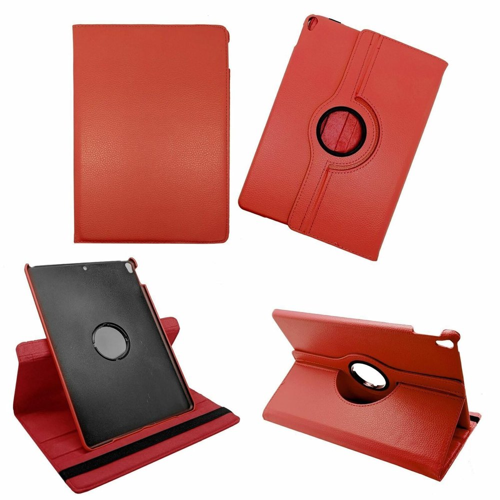 360 Rotating Leather Case Cover For Samsung Galaxy Tab E Lite 7.0 Inch SM-T113 Red
