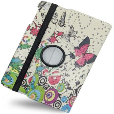 360 Rotating Leather Case Cover For Samsung Galaxy Tab A7 10.4" (2022) SM-T500, SM-T503, SM-T505 Pink Butterfly For Samsung Galaxy Tab A7 10.4" 2022