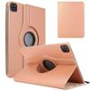 360 Rotating PU Leather Case Cover For Apple iPad Pro 12.9" (2021) 5th Gen Rose Gold view 1