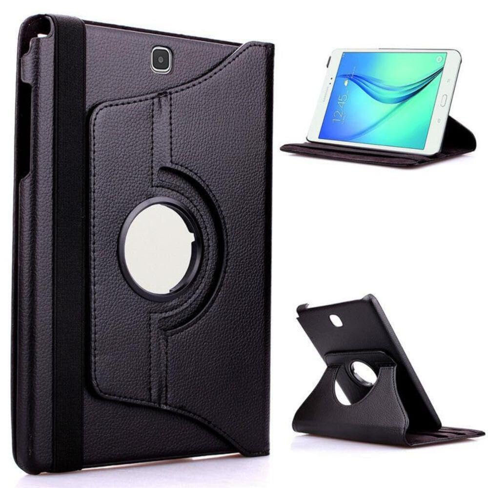 360 Rotating PU Leather Case Cover Samsung Galaxy Tab A 9.7 T550/T555/P550/P555 Black