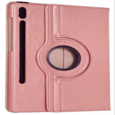 360 Rotating Leather Case Cover Samsung Galaxy Tab S9 SM-X710 SM-X716B SM-X718U Rose Gold
