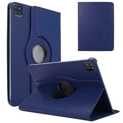 360 Rotating PU Leather Case Cover For Apple iPad Air (2020), Air 4, 4th Gen Blue