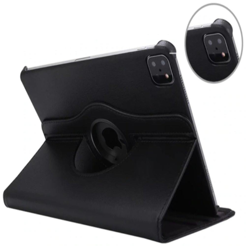 360 Rotating PU Leather Case Cover For Apple iPad Pro 11" (2021) 3rd Gen Black