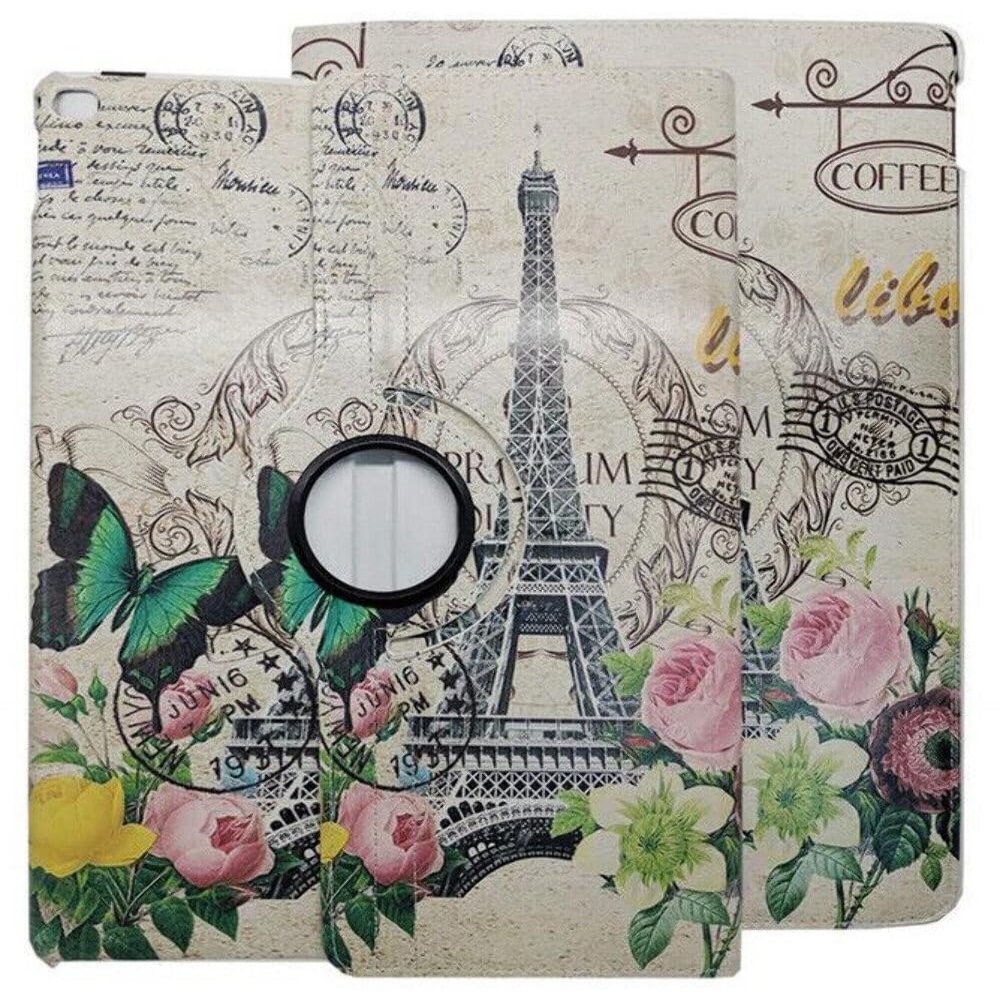 360 Rotating Leather Case Cover For Apple iPad Mini 1/2 /3 Paris