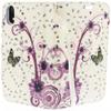 360 Rotating PU Leather Tablet Case Cover For Samsung Galaxy Tab S5e T720 / T725 Purple Flower view 4