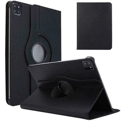 360 Rotating PU Leather Case Cover For Apple iPad Pro 12.9" (2020) 4th Gen Black
