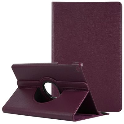 360 Rotating Leather Case Cover For Samsung Galaxy Tab A 10.1 (2019) T510 / T515 Purple