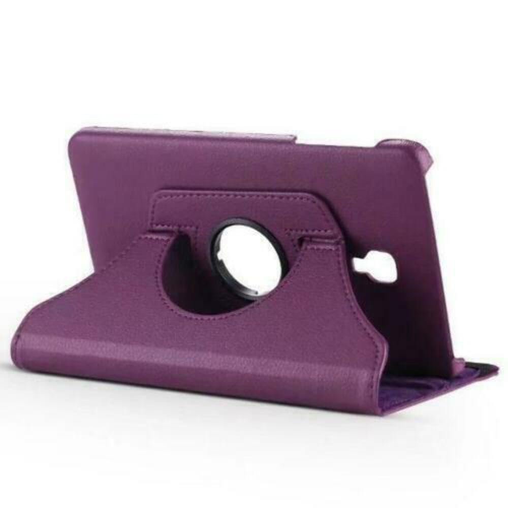 360 Rotating Leather Case Cover For Samsung Galaxy Tab A2 S 8" Purple