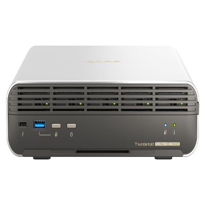 QNAP TBS-h574TX-i5-16G-US 5 Bay High-Performance E1.S All-Flash NASbook with Intel Core Processor, Thunderbolt 4 and 10GbE (5G/2.5G/1G/100M/10M) Network Connectivity (Diskless)