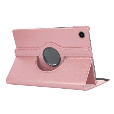 360 Rotating Leather Case Cover Samsung Galaxy Tab A8 10.5" (2021) X200 /X205 RoseGold