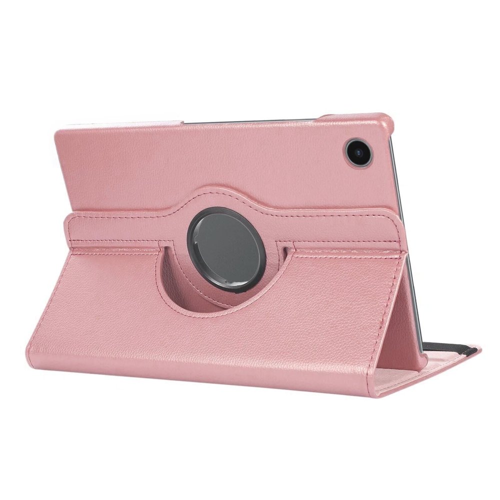 360 Rotating Leather Case Cover Samsung Galaxy Tab A8 10.5" (2021) X200 /X205 RoseGold